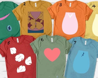 Lilo & Stitch Character Face Shirt, Ohana Family Tee