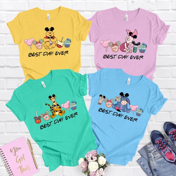Winnie the Pooh Friends Best Day Ever Shirt, Winnie the Pooh Shirt,The Pooh Family Shirt,Pooh Friends Matching Shirt,Disney Family Trip Tee