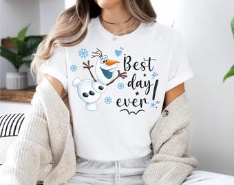 Camiseta de Olaf de Frozen de Disney, sudadera "El mejor día de mi vida", camiseta de Arendelle Kingdom, camiseta de Olaf de Disney, camiseta de Frozen de Disney, camiseta de Magic Kingdom