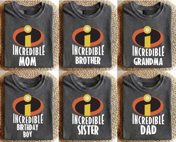 Personalized The Incredibles Birthday Family Shirts, Birthday Shirts, The Incredibles Family Shirts, Disney Family Shirts, Disney Custom Tee