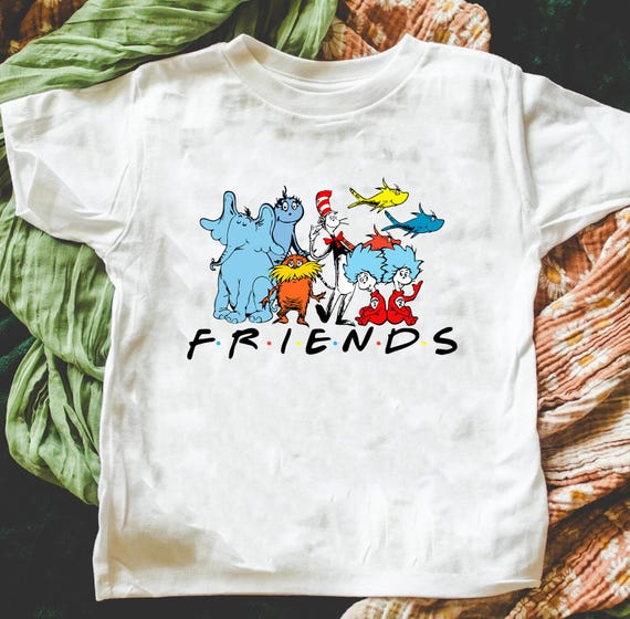 Dr.Seuss Friends Shirt, Reading Day T-shirt, Read Across Shirt, Cat In The Hat Kids Toddler Adult Shirt,Reading Week Matching Shirt