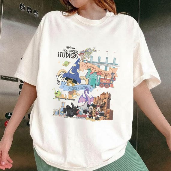 Vintage Hollywood Studios Disney Shirt, Hollywood Tower Star Wars Slinky Dog Dash Family Matching Vacation Shirts, Toy Story Land Shirt