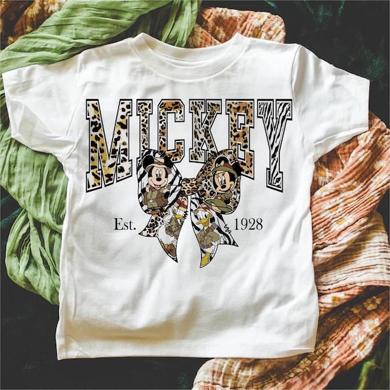 Animal Kingdom Mouse and Friends Coquette Bow Shirt , Disney Safari Shirt , Mickey and Friends Shirt , Matching Animal Kingdom Shirt