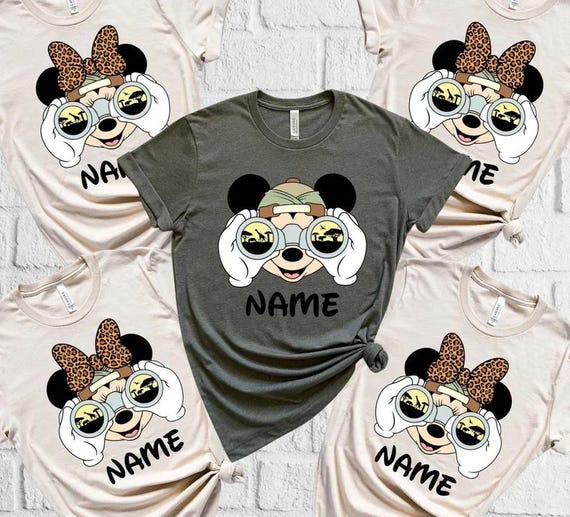 Safari Custom Name Shirt, Disney Animal Kingdom Shirt,Safari Family Matching Shirts,Disney Trip Shirt, Disney Birthday Shirt,Disneyworld Tee