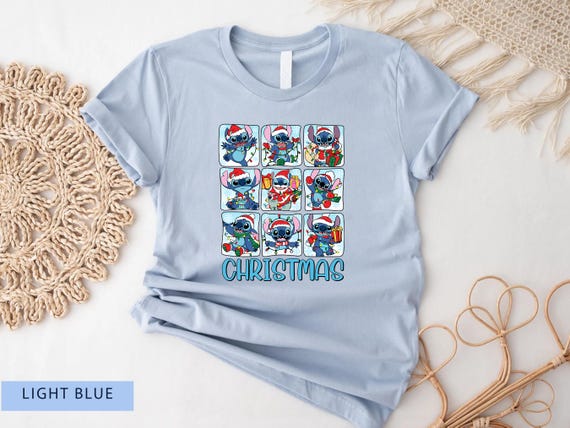 Lilo And Stitch Shirt, Lilo And Stitch Christmas, Stitch T-Shirt, Disney Christmas Shirt, Disney Sweatshirt, Christmas Shirt, Christmas Gift