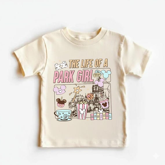 The Life Of A Park Girl Disney Castle Shirt, Retro Pastel Best Day Ever Tee, Disney World Happiest Place, WDW Girl Trip Shirt