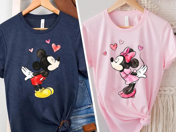 Valentine Mickey and Minnie Couple Shirt, Valentine Gift Hoodie, Disney Couple Disney Matching Sweater, Disney Lover Valentines Day Sweater