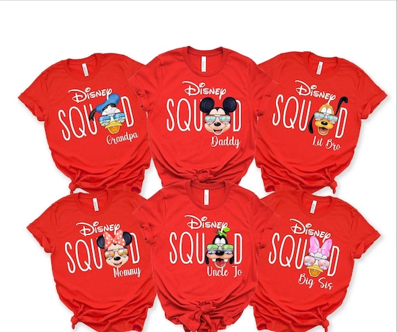 Disney Family Shirts, Disneyworld Shirts Family, Custom Disney Characters Family Sunglass Shirts, Personalized, Disney Family Shirts