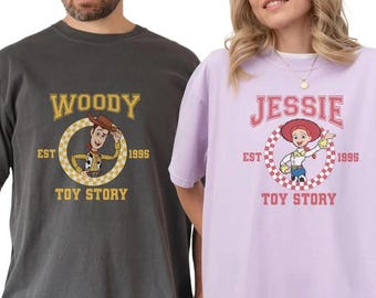 Camiseta de pareja "Hasta el infinito y más allá", Buzz y Woody de Toy Story, camiseta de pareja de Disney, camisetas a juego de Toy Story, fiesta de Toy Story, mamá y yo