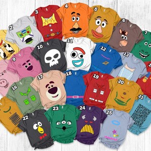 Disney Toy Story Face Family Matching Shirt, Toy Story Costume Shirt, Disney Birthday Group Shirt, Buzz Lightyear, Halloween Party Shirt