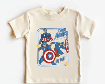 Captan America Barnes Shirt : Avengers Superhero Inspired Shirt And Sweatshirt  All Character Shirt