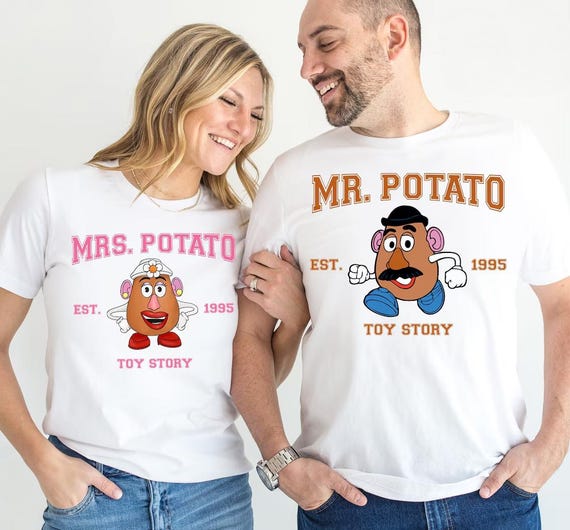 Disney Toy Story Mr. Potato Head Mrs. Potato Est Shirt, Toy Story Couple Shirt, Toy Story Matching Shirt, Disneyland Family Trip Tee