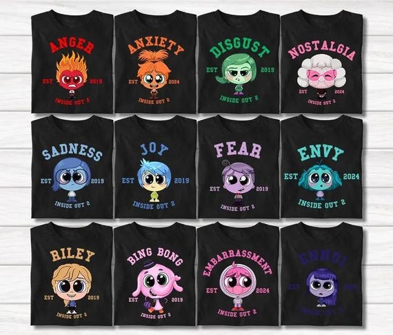 Disney Inside Out Est Shirt, Today Is A Core Memory Day Shirt, Pixar Inside Out Shirt, Disney Family Vacation Tee, Joy Sadness Anger Envy