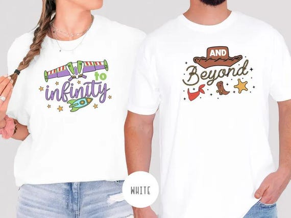 To Infinity And Beyond Couple Shirt, Toy Story Buzz And Woody, Disney Couple Shirt, Toy Story Shirt Matching, Toy Story Party, Mommy and Me
