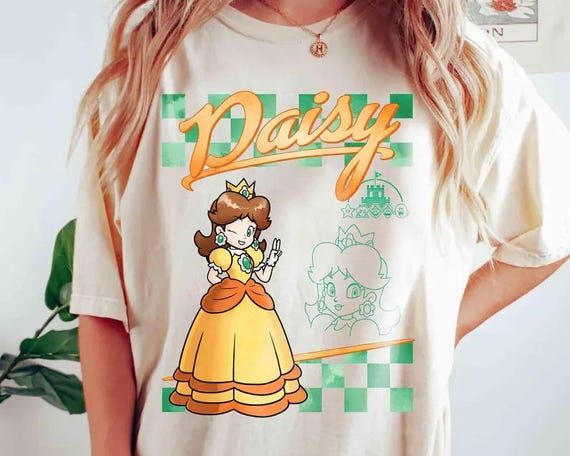 Princess Daisy Shirt, Nintendo World Tee, Gift For Her