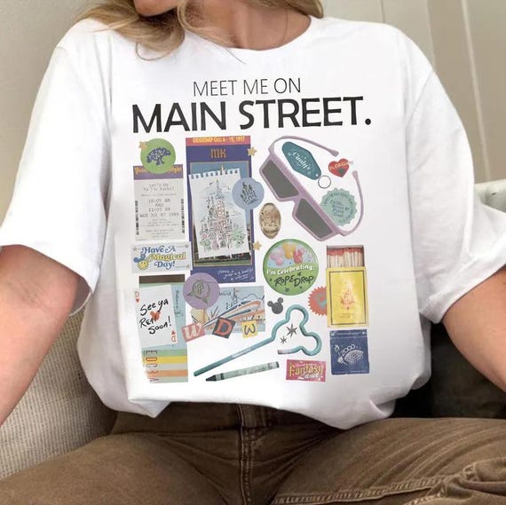 Disney Meet Me On Main Street Shirt, Main Street Park Shirt, Disneyworld Trip Shirt, Disney Couple Shirt, Family Matching Shirt