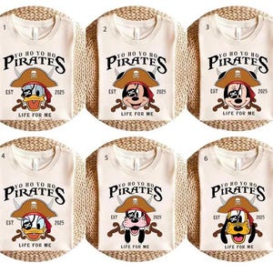 Disney Pirate Cruise Shirt, Mickey and Minnie Mouse Pirate Shirt, Yo Ho Ho Pirate&#39;s Life For Me Shirt, Disney Couple Cruising Trip Shirt