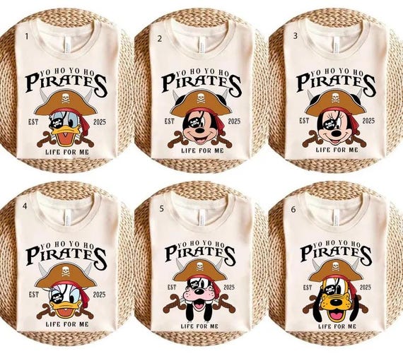 Disney Pirate Cruise Shirt, Mickey and Minnie Mouse Pirate Shirt, Yo Ho Ho Pirate's Life For Me Shirt, Disney Couple Cruising Trip Shirt