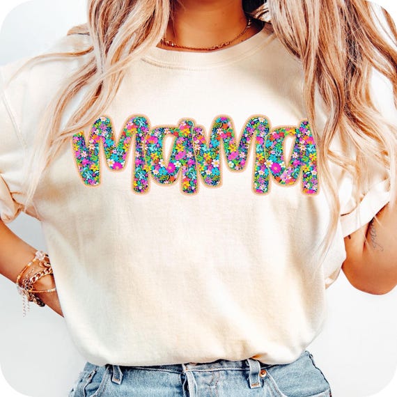 Mama Floral Shirt, Mama Shirt, Mama Shirt For Mothers Day Gift From Daughter, Mama Tshirt For Birthday Gift For Her, Mom Pregnancy Gift