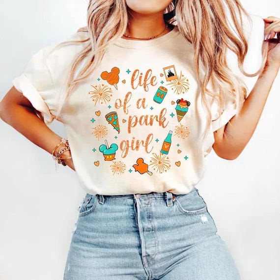 The Life Of A Park Girl Disney Castle Shirt, Retro Pastel Best Day Ever Tee, Disney World Happiest Place, WDW Girl Trip Shirt