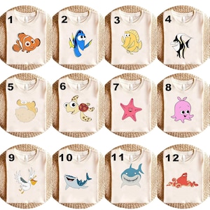 Finding Nemo Family Shirt,Finding Nemo Character Shirt,Finding Nemo Birthday Party Shirt,Finding Nemo Party Shirt,Personalized Finding Nemo