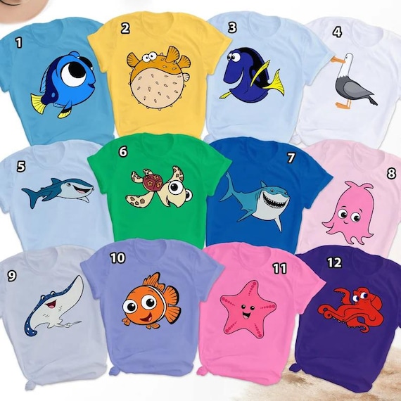 Disney Finding Nemo Shirt, Nemo and Friends T-Shirt, Finding Dory Tee, Crush and Squirt Sweatshirt, Pixar Nemo Matching Shirt