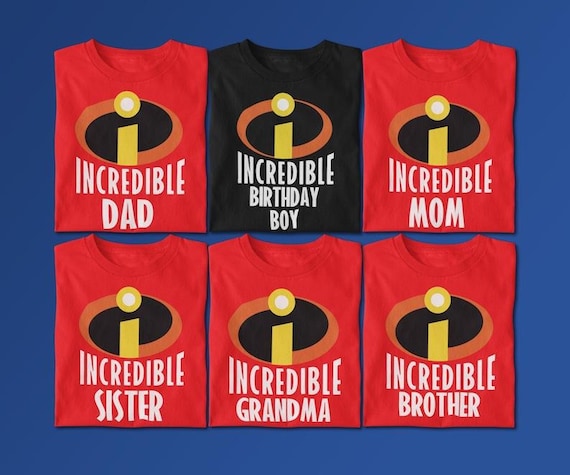 The Incredibles Family Shirt,The Incredibles Character Shirt,The Incredibles Birthday Party Shirt,The Incredibles Custom Shirt