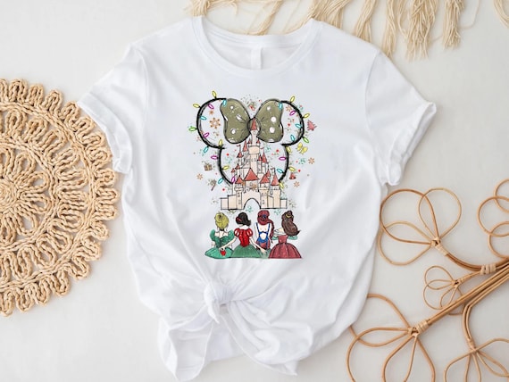 Disney Princess Christmas Shirt, Besties Christmas Matching Shirt, Disney Princess Santa Shirt,Princess Christmas,Disney Christmas Girl Tee