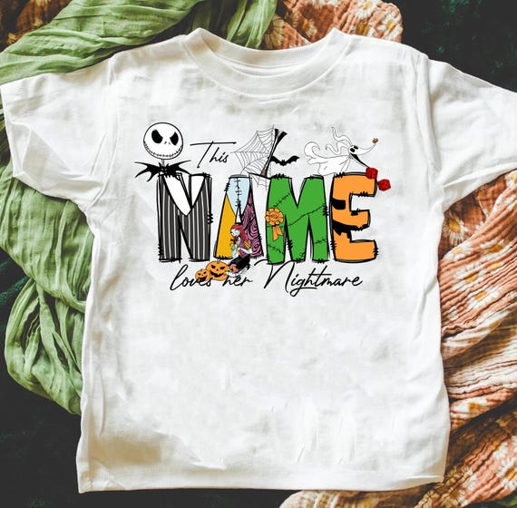 Nightmare Before Christmas Name Group Shirt, Disney Halloween Shirt, Disneyland Halloween Shirt, Disney Family Matching shirt