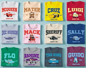 Disney Cars T-shirt, Pixar Lightning McQueen Tee, Tow Mater Sweatshirt, Sally Carrera Tee, Disney Family Trip Shirt, Disneyland Vacation Tee