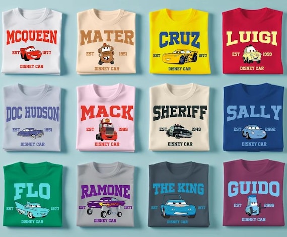 Disney Cars T-shirt, Pixar Lightning McQueen Tee, Tow Mater Sweatshirt, Sally Carrera Tee, Disney Family Trip Shirt, Disneyland Vacation Tee