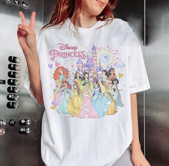 Disney Princess Shirt, Watercolor Princess Shirt, Disney Trip Shirt, Cute Disney Princess Shirt, Disneyworld Princess Girls Trip Shirt