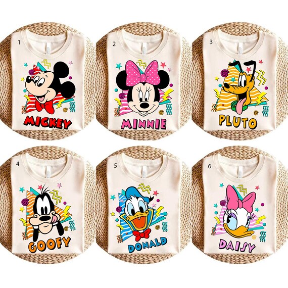 Retro Mickey Mouse&Minnie Mouse Shirt, Vintage Minnie Mouse Shirt, Disney Vacation Shirt, Disneyland Mickey Shirt, Magic Kingdom Tee