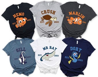 Disney Finding Nemo Shirt, Nemo and Friends T-Shirt, Finding Dory Tee, Crush and Squirt Sweatshirt, Pixar Nemo Matching Shirt