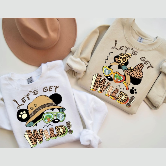 Disney Animal Kingdom Couple Shirt, Disney Safari Let'S Get Wild Shirt, Mickey and Friends Shirt, Animal Kingdom Shirts, Disney Wild Life