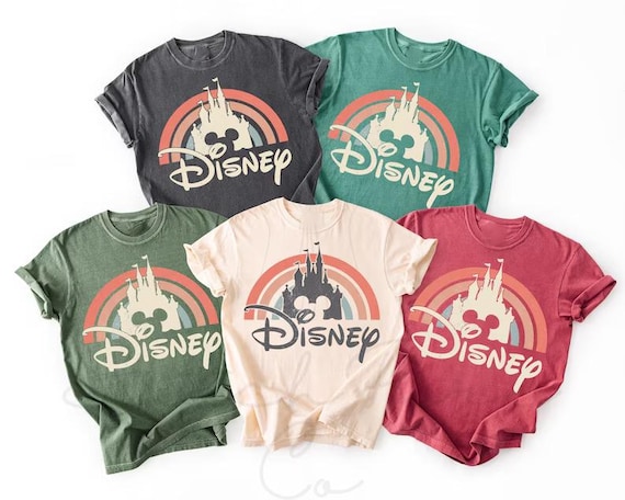 Disney Rainbow Castle Shirt, Disneyworld 2026 Family Vacation Shirt, Most Magical Place On Earth Tee,Disney Family Vacation Trip 2026 Tee