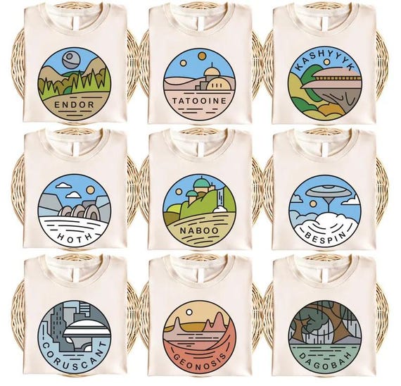 Star Wars Planets Shirt, Tatooine, Endor, Hoth, Disney Family Vacation Matching Tee, Star Wars Planets National Park Shirt, Star Wars Shirts