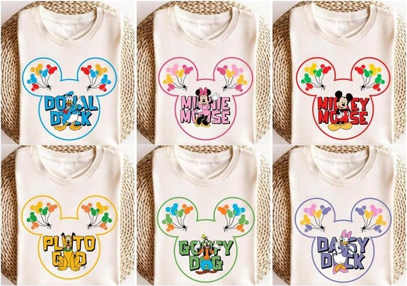 Mickey And Friends Sweatshirt And Shirt,Disney Character Sweatshirt,Donald Daisy Goofy Pluto,Disney Family Shirt,Disney Group Matching Shirt