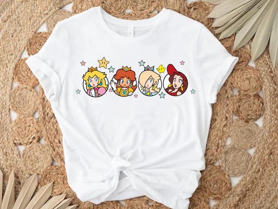 Super Mario Princess Shirt,Princess Squad Shirt,Princess Peach,Princess Daisy,Princess Rosalina,Feeling Peachy Shirt,Gift For Her,Mario