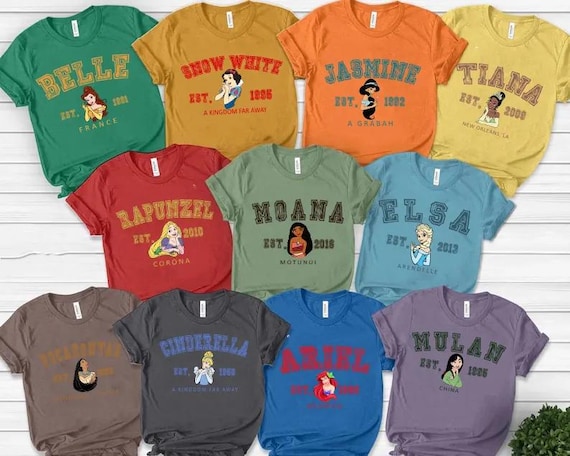 Disney Princess Shirt, Disney Princess Est. Shirt, Disney Vacation, Disney Princess Sweatshirt, Disney Girls Trip, Disney Family Shirts