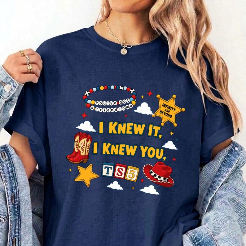 Retro I Knew It I Knew You Were Turning 5 Shirt, Swifts and Toy Story 5 Shirt, Disneyland Swifts Toy Story 5 Birthday,Toy Story Birthday tee image 3