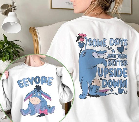 Disney Eeyore 2 Side Shirt, Winnie the Pooh Eeyore Shirt,Eeyore Family Shirt,Pooh Friends Matching Shirt,Winnie The Pooh Eeyore Birthday Tee
