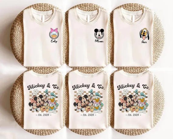 Mickey And Friends Sweatshirt And Shirt,Disney Character Sweatshirt,Donald Daisy Goofy Pluto,Disney Family Shirt,Disney Group Matching Shirt