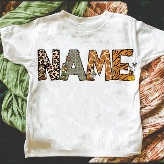Safari Custom Name Shirt, Disney Animal Kingdom Shirt,Safari Family Matching Shirts,Disney Trip Shirt, Disney Birthday Shirt,Disneyworld Tee