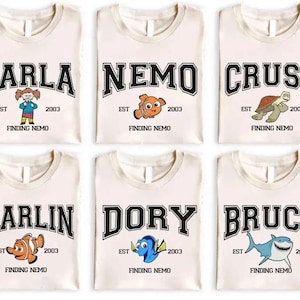 Finding Nemo Family Shirt,Finding Nemo Character Shirt,Finding Nemo Birthday Party Shirt,Finding Nemo Party Shirt,Personalized Finding Nemo