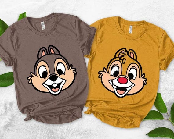 Chip n Dale Face Shirt, Disney Character Shirt, Chip and Dale Characters, Chip n Dale Snacks Shirt, Disney Shirt