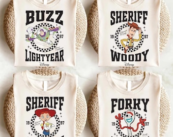 Disney Pixar Toy Story shirt, Toy Story familievakantie shirt, Woody Buzz Rex Hamm Tee, Pizza Planet shirt, Disneyland Magic Kingdom reis