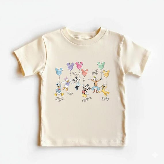 Disney Mickey and Friends with Balloons Shirt Disney Trip Sweatshirt Magic Kingdom shirt Mickey and Friends Tee