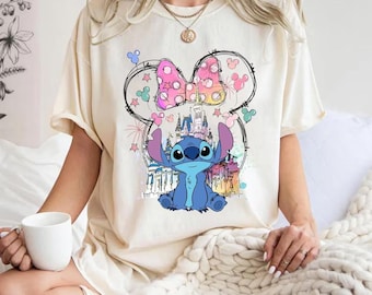 Maglietta Disney Stitch, maglietta Mickey Castle, maglietta Dog Lover, maglietta Lilo e Stitch, maglietta Minnie Bow, maglietta Magic Kingdom, maglietta Disneyland