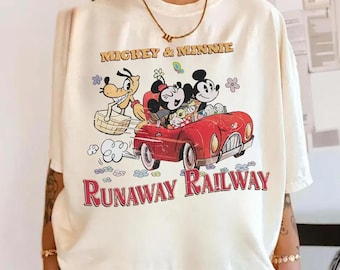 Disney Mickey & Minnie's Runaway Railway Nothing Can Stop Us Now Shirt, WDW Magic Kingdom Disneyland Family Vacation Holiday Shirt